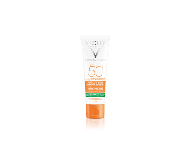 Vichy Capital Soleil сонцезахисний крем 3-в-1 для жирної шкіри SPF 50+